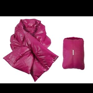 Coatology Classic Down Scarf - Fuchsia